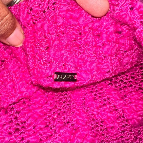 ST. JOHN Wool Chunky Knit Open Cardigan - Picture 3 of 6